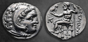 Kings of Macedon. Kolophon. Alexander III "the Great" 336-323 BC. Drachm AR