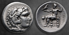 Kings of Macedon. Side. Philip III Arrhidaeus 323-317 BC. In the types of Alexander III of Macedon. Drachm AR