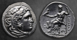 Kings of Thrace. Magnesia on the Maeander. Macedonian. Lysimachos 305-281 BC. Drachm AR
