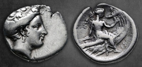 Euboea. Histiaia circa 338-304 BC. Tetrobol AR