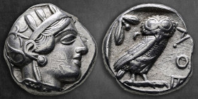 Attica. Athens circa 454-404 BC. Tetradrachm AR
