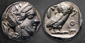 Attica. Athens circa 454-404 BC. Tetradrachm AR