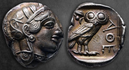 Attica. Athens circa 454-404 BC. Tetradrachm AR