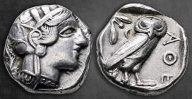 Attica. Athens circa 454-404 BC. Tetradrachm AR
