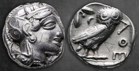 Attica. Athens circa 454-404 BC. Tetradrachm AR