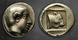 Lesbos. Mytilene circa 454-427 BC. Sixth Stater or Hekte EL
