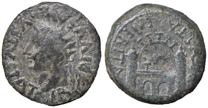 § Augusto (27 a.C.-14 d.C.) Dupondio di Emerita in Spagna - Testa radiata a sx -...