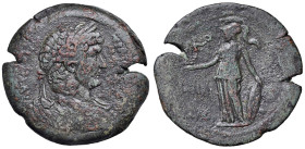 § Adriano (117-138) Dracma di Alessandria in Egitto Anno non leggibile - Busto laureato a dx - R/ Atena stante a sx - cfr. RPC 5828 (con L I) AE (g 22...