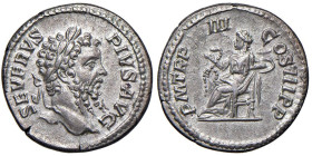 § Settimio Severo (193-211) Denario - Testa laureata a dx - R/ Salus drappeggiato seduto a sx - RIC 236 AG (g 3,42)

Status: SPL

Notes: Please, n...