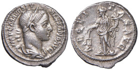 § Alessandro Severo (222-235) Denario - D/ Testa laureata a dx - R/ L’Equità stante a sx - RIC 127 (g 3,22)

Status: SPL+

Notes: Please, note tha...