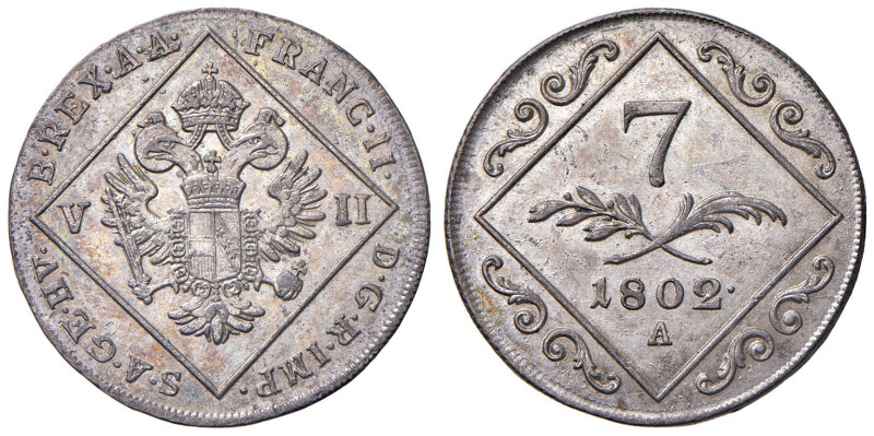 AUSTRIA Francesco II d'Asburgo Lorena (1792-1835) 7 Kreuzer 1802 A - KM 2129 AG ...