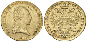 AUSTRIA Francesco I (1804-1835) Ducato 1824 A - Fb. 464 AU (g 3,47) Probabile montatura asportata.

Status: MB

Notes: