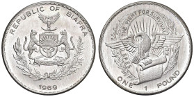 BIAFRA Pound 1969 - KM 6 AG (g 25,55)

Status: FDC

Notes: