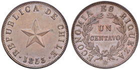 CILE Repubblica Centavo 1853 - KM 123 CU (g 10,00)

Status: FDC

Notes: