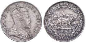 EAST AFRICA Edoardo VII (1901-1910) 25 Cents 1906 - KM 3 AG (g 2,93)

Status: FDC

Notes: