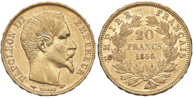 FRANCIA Napoleone III (1852-1870) 20 Franchi 1858 A - Gad. 1061 AU (g 6,40)

Status: BB+

Notes: