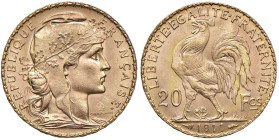 FRANCIA Terza repubblica (1870-1940) 20 Franchi 1911 - KM 857 AU (g 6,45)

Status: SPL+

Notes: