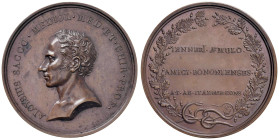 NAPOLEONICHE Luigi Sacco (1769-1836) Medaglia 1802 Gli amici di Bologna a ricordo del medico e pioniere della vaccinazione anti Vaiolo - Opus: Petroni...