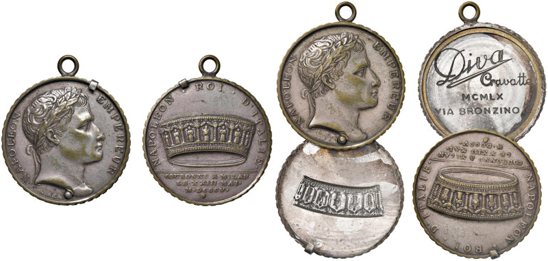Napoleone I (1795-1815) Medaglia-scatola 1805 Incoronazione Imperiale a Milano -...