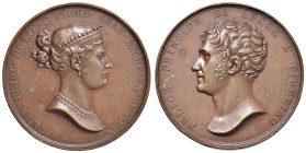 LUCCA Elisa Bonaparte e Felice Baciocchi (1808-1815) Medaglia (1809) - Opus: Santarelli - Turricchia 696; Bramsen 838 AE (g 42,50- Ø 41 mm) RR

Stat...