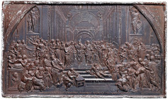 MILANO Placchetta uniface 1825 La Scuola di Atene, rappresentazione artistica - Opus: Francesco Putinati - Turricchia L.V. 135 - SN ramato (g 410,00 -...