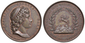 NAPOLI Publio Ovidio Nasone Medaglia Serie uomini illustri Regno delle due Sicilie - Opus: Lorenzo Taglioni, Vincenzo Catenacci e A. Arnaud - AE (g 45...