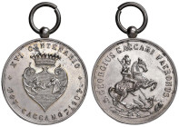 PALERMO Medaglia 1903 San Giorgio Caccabi Patrono - AG (g 6,63 - Ø 25 mm) Tacchetta al bordo e lievi hairlines.

Status: SPL+

Notes: