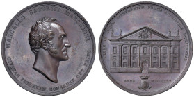 Marcello Saporiti Marchini (1775-1855) Medaglia 1830 Medaglia in onore per la donazione alla città di Vigevano di un suntuoso edificio per gli studi l...