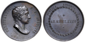 Ferdinando I d'Austria (1835-1848) Medaglia 1835 FAVSTITATE PVBBLICA all'imperatore - Opus: Zapparelli - Turricchia L.V. 227 - AE (g 40,58 - Ø 45,7 mm...