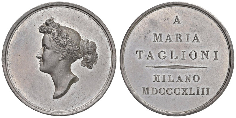Maria Taglioni (1804-1844) Medaglia 1843 Alla celebre ballerina di origini svede...