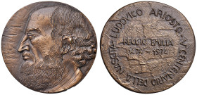 REPUBBLICA ITALIANA Medaglia 1974 V Centenario della nascita di Ludovico Ariosto 1474-1974 Reggio Emilia - Opus: E. Greco, emissione degli stabiliment...