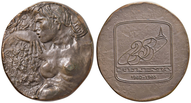 REPUBBLICA ITALIANA Medaglia 1985 Venticinquesimo di Fondazione della Selenia 19...