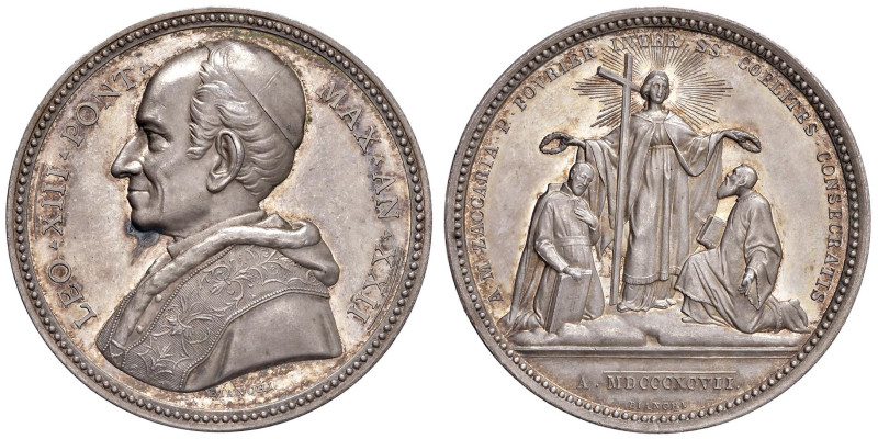 Leone XIII (1878-1903) Medaglia An. XXII (1899) "Canonizazzioni del 1897" - Bart...