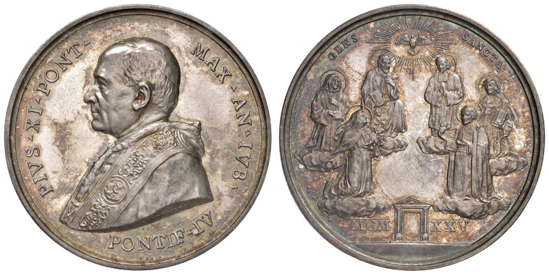 Pio XI (1922-1939) Medaglia 1925 An. IV - Opus: A. Mistruzzi - Bart. E925; Rinal...