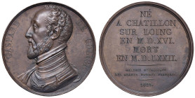 FRANCIA Gaspard de Coligny (1519-1572) Medaglia 1821 - Collignon 682 AE (g 38,59 - Ø 41,2 mm)

Status: qFDC

Notes: