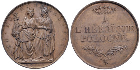 POLONIA Medaglia 1832 Per la repressione dell'Insurrezione Polacca del 1830-1831 da parte della Russia - Opus: Barre, Parigi - H.Cz.3831 - AE (g 61,85...