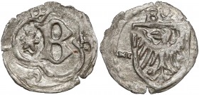 Ks. Cieszyńskie, Bolesław I (1410-1431) Halerz Cieszyn - litera B