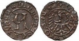 Ks. Kozielskie, Konrad VII Biały (1416-1450) Halerz Koźle - litera A R6
