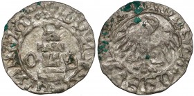 Ks. Oświęcimskie, Wacław I i Jan V (1433-1457) Halerz Oświęcim - SREBRO R8