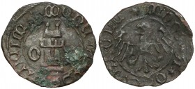Ks. Oświęcimskie, Wacław I i Jan V (1433-1457) Halerz Oświęcim