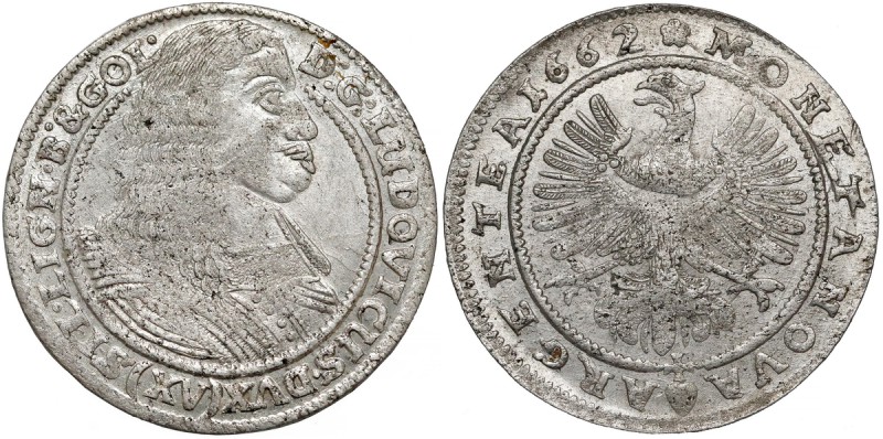Śląsk, Ludwik IV Legnicki, 15 krajcarów Brzeg 1662
 Bardzo ładna moneta, o menn...