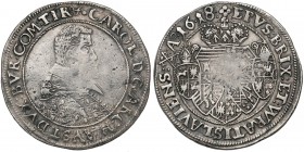 Śląsk, Księstwo Nyskie, Karol Austriacki, Talar Nysa 1618 - RZADKOŚĆ R7