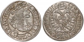 Śląsk, Leopold I, Wrocław, 3 krajcary 1669 SHS