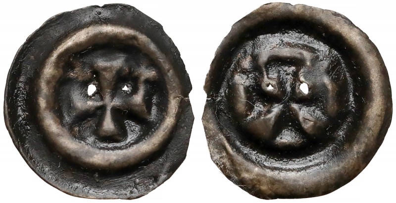 Zakon Krzyżacki, Brakteat - Krzyż grecki III (1416-1460) - z krzyżami - RZADKI
...