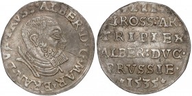 Prusy, Albrecht Hohenzollern, Trojak Królewiec 1535