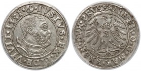 Albrecht Hohenzollern, Grosz Królewiec 1531 - PCGS AU58