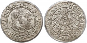 Prusy, Albrecht Hohenzollern, Grosz Królewiec 1539 - PCGS MS62
