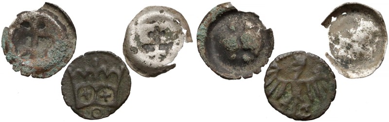 Kazimierz IV Jagiellończyk, Brakteaty Elbląg i Toruń + Denar (3szt)
 Zestaw trz...