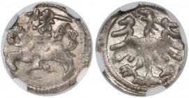 Aleksander Jagiellończyk, Denar Wilno - renesansowe A - NGC MS60