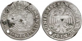 Zygmunt I Stary, Trojak Kraków 1528 - pierwszy polski trojak - RZADKOŚĆ R5